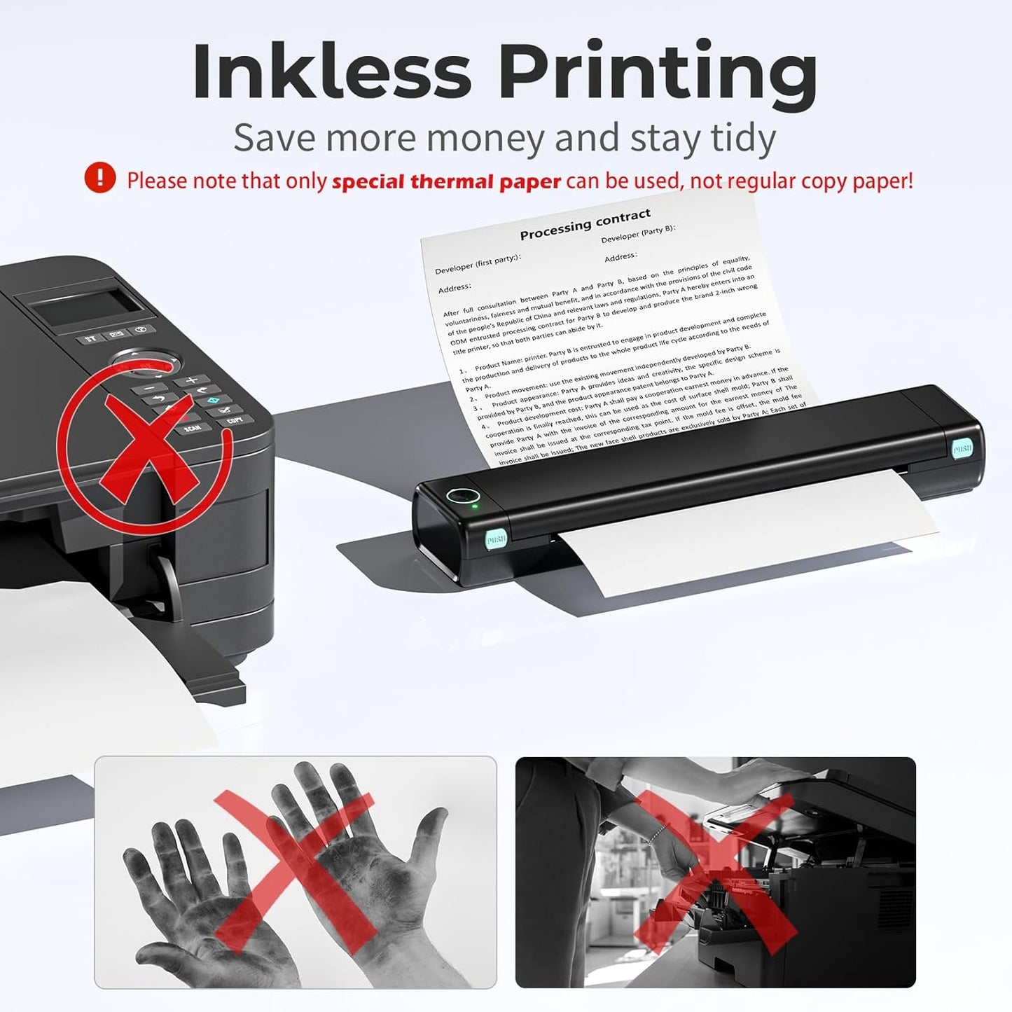 Portable Printers Wireless for Travels