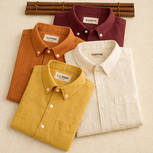 Men's Premium Line Linen Shirts (Pack Of 4)