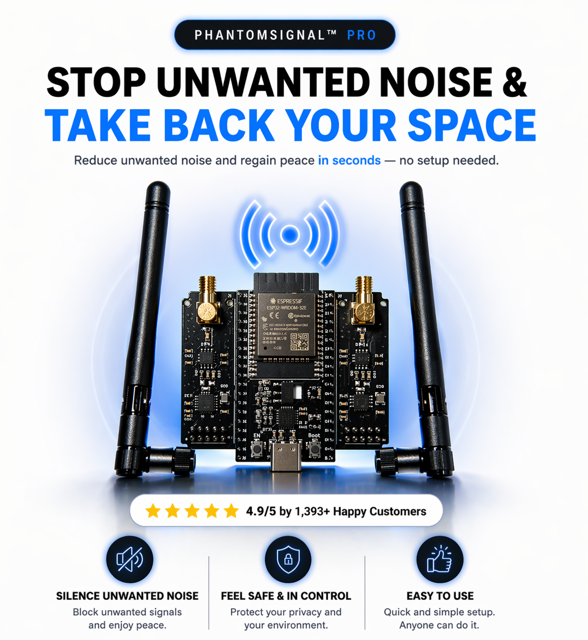 Network Signal Jammer Wireless Environment Control Device/